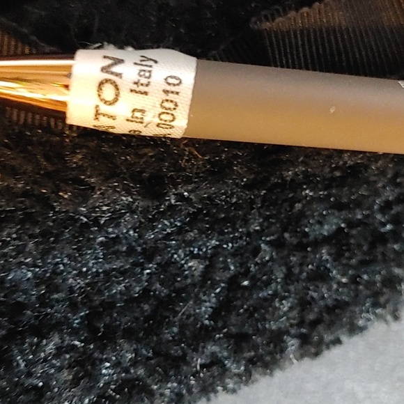 Vintage Eaton Trilby Black with Gold Cord Chenille Hat - Picture 9 of 11